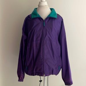 Vintage 90’s LL Bean Purple Windbreaker